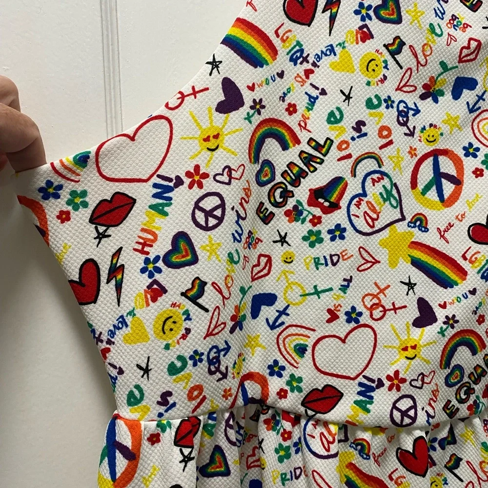 Torrid Rainbow Graphic pride equality Dress - Picture 2 of 8